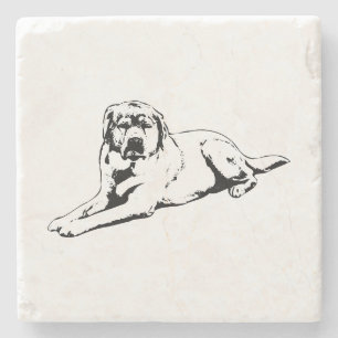 Calm Companion Etched Stone Coaster