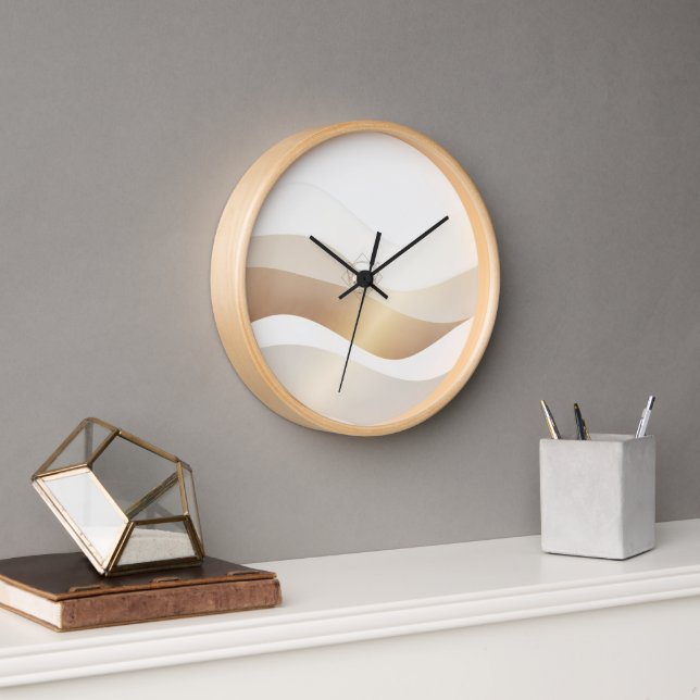 Calm Desert Waves with Fennec Essence | Minimal Se Clock (Office)