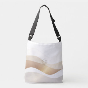 Calm Desert Waves with Fennec Essence   Minimal Se Crossbody Bag