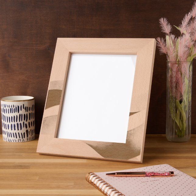 Calm Desert Waves with Fennec Essence | Minimal Se Etched Frames (Left)