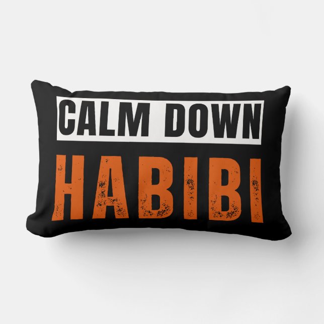 Calm Down Habibi Lumbar Cushion (Front)