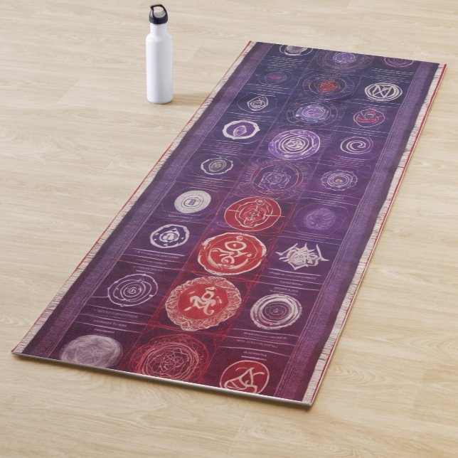 Calm Flow Abstract Lines Yoga Mat | Serene Minimal (In Situ)