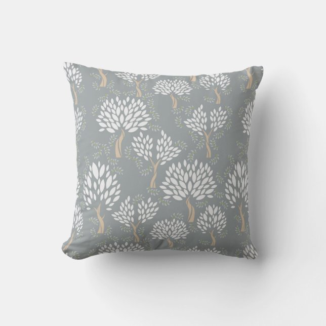 Calm Forest Wonderland dark Cushion (Front)