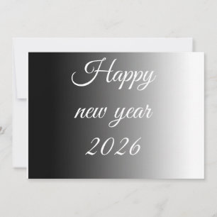 Calm greeting in new year holiday card