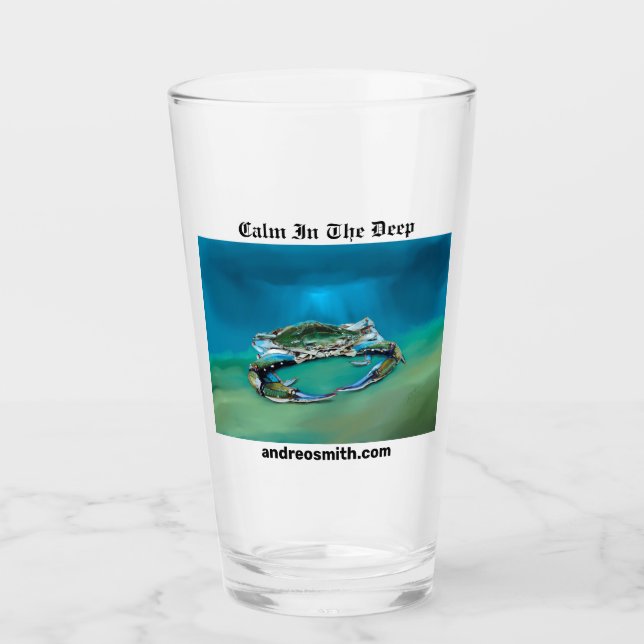 Calm In The Deep - Drinking Glass (Front)