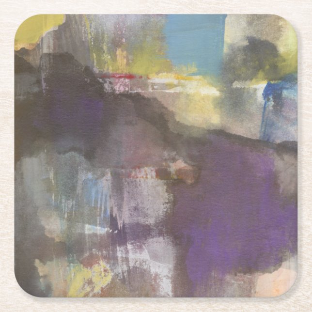 Calm Interlude Square Paper Coaster (Front)