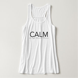 Calm Is A Super Power   Yoga Typography Singlet