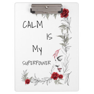 Calm Is My Superpower Self Trust & Confidence Clipboard