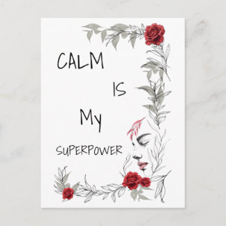 Calm Is My Superpower | Self Trust & Confidence Postcard