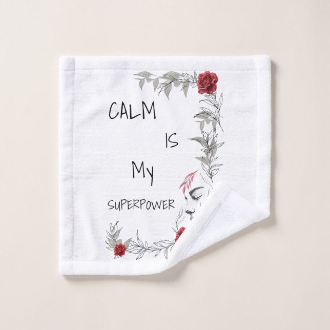 Calm Is My Superpower | Self Trust & Confidence Wash Cloth (Wash Cloth)