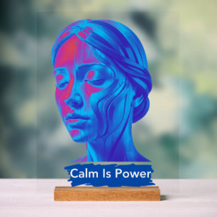 Calm Is Power Acrylic Sign