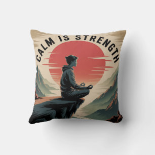 Calm Is Strength Cushion