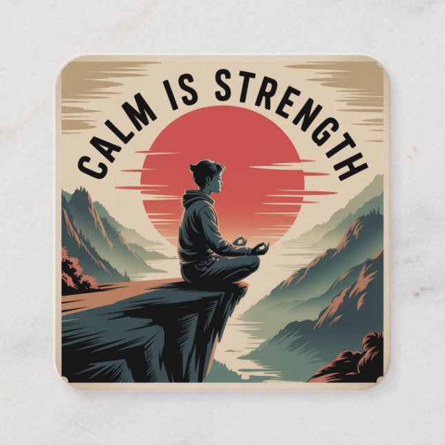 Calm Is Strength Enclosure Card (Front)