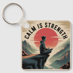 Calm Is Strength Key Ring