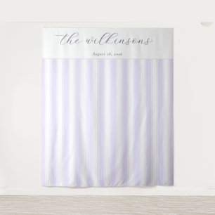 Calm Lavender Stripes Tapestry
