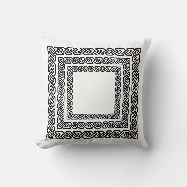Calm Mind Pillow | Tibetan-Inspired Minimalist Cus (Front)