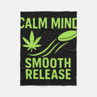 Calm Mind Smooth Release Chill Disc Golf Frisbee  Fleece Blanket