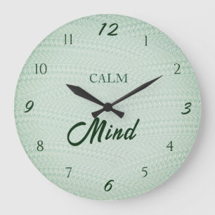 Calm Mind Wellness Large Clock