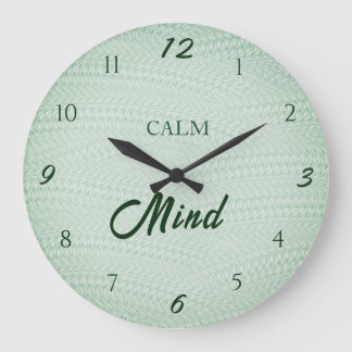 Calm Mind Wellness Large Clock