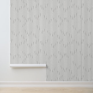 Calm Minimal Abstract Lines Grey Wallpaper