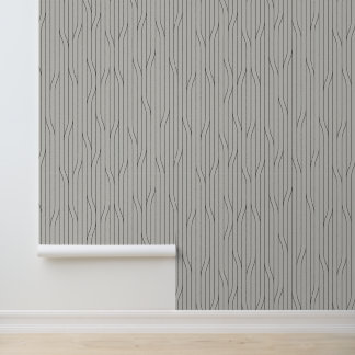 Calm Minimal Abstract Lines Grey Wallpaper