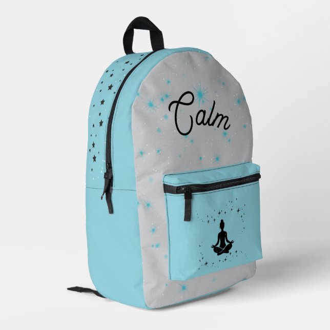 Calm Minimalist |Modern Aesthetic Travel  Printed Backpack (Back Corner Left)