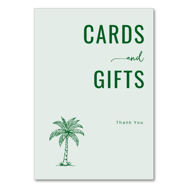 Calm Mint Minimalist Gratitude Card (Front)