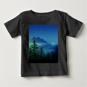 CALM MOUNTAIN MIDNIGHT FOREST BABY T-Shirt