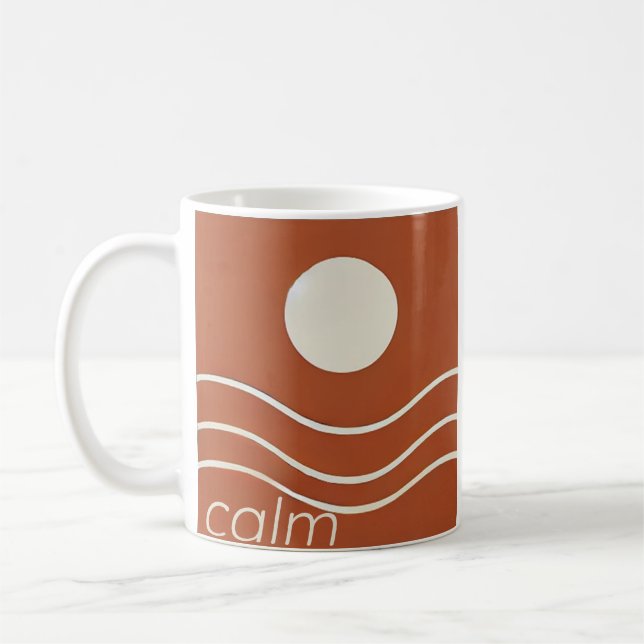 Calm Mug – Soft Zen Retreat Collection (Left)