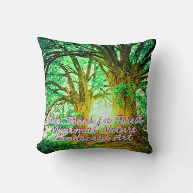 Calm Nature Aesthetic Design Cushion (Front)