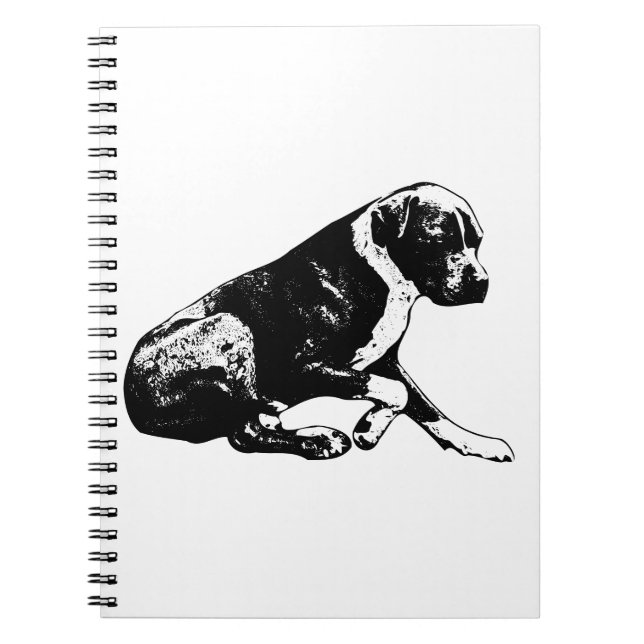 Calm notes, canine focus notebook (Front)