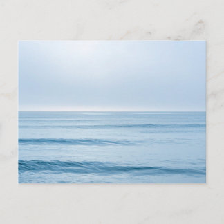 Calm Ocean Waves Peaceful Seascape Coastal Nature Holiday Postcard