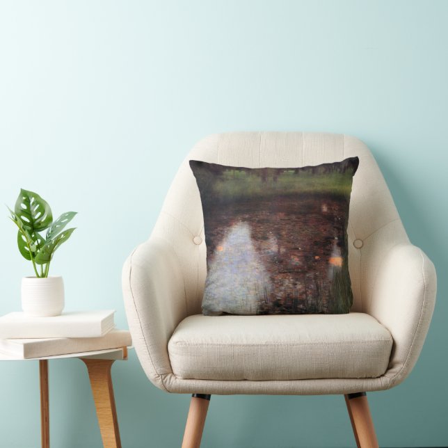 Calm Pond on Kammer Castle Grounds, Gustav Klimt Cushion (Chair)