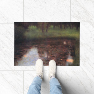 Calm Pond on Kammer Castle Grounds, Gustav Klimt Doormat
