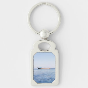 Calm sea boat key ring