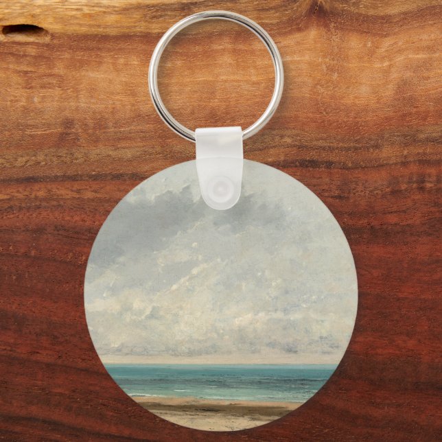 Calm Sea – Gustave Courbet Key Ring (Front)