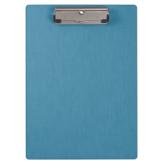 Calm & simple Blue linen textured background  Clipboard (Front)