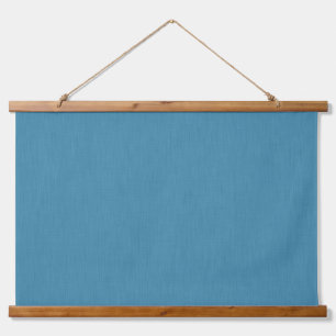 Calm & simple Blue linen textured background  Hanging Tapestry