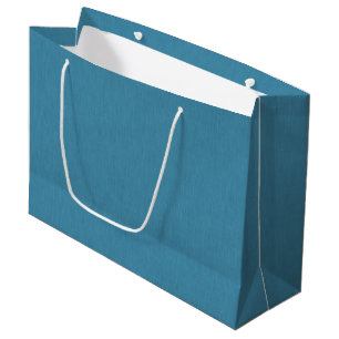 Calm & simple Blue linen textured background Large Gift Bag