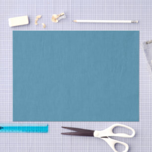 Calm & simple Blue linen textured background Tissue Paper