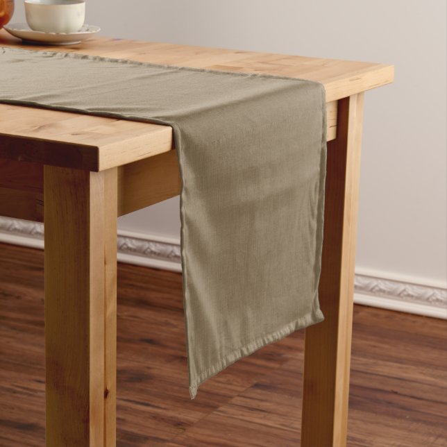 Calm & simple Brown textured background  Short Table Runner (In Situ)