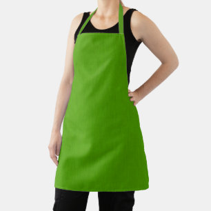 Calm & simple lime green textured background  apron