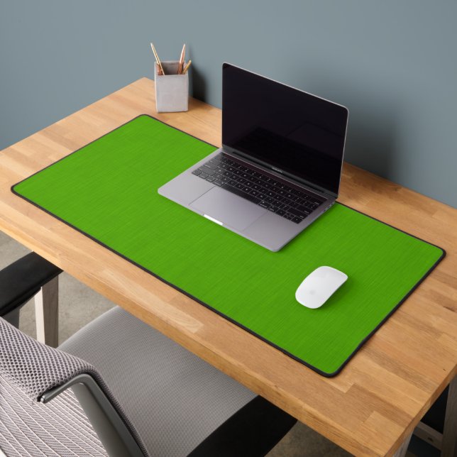 Calm & simple lime green textured background  desk mat (Office 2)