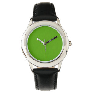 Calm & simple lime green textured background  watch