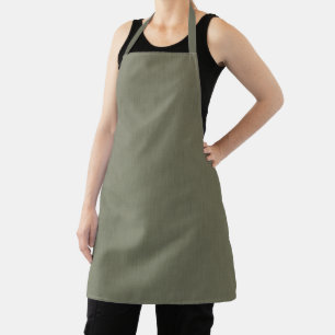 Calm & simple olive green textured background apron