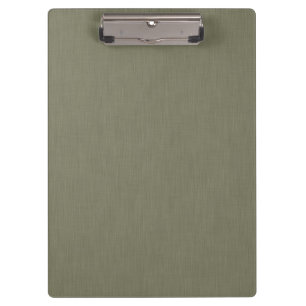 Calm & simple olive green textured background clipboard
