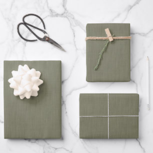 Calm & simple olive green textured background  wrapping paper sheet