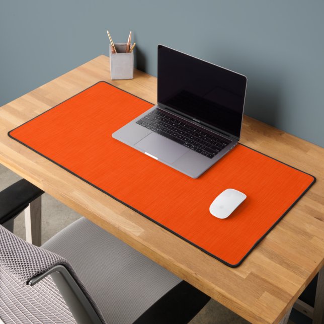 Calm & simple orange textured background  desk mat (Office 2)