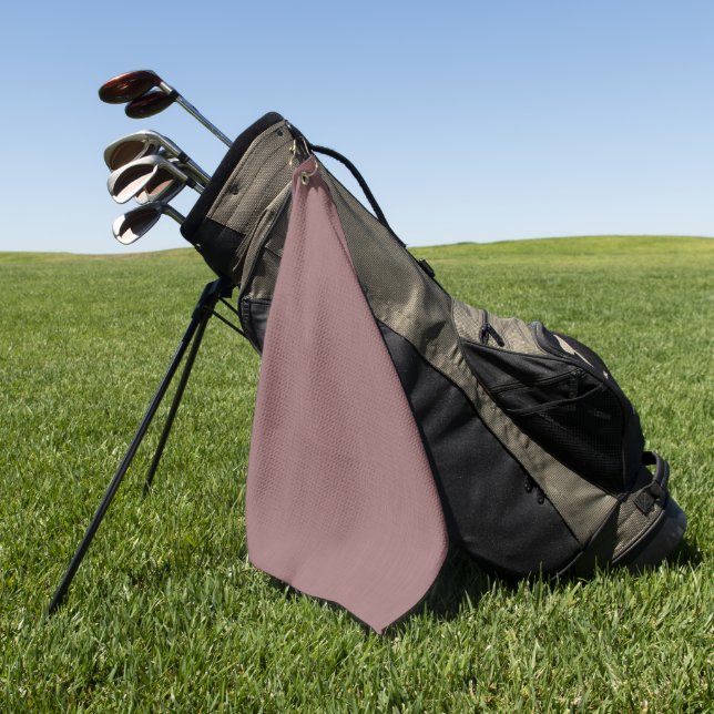 Calm & simple pink  textured background  golf towel (Green)