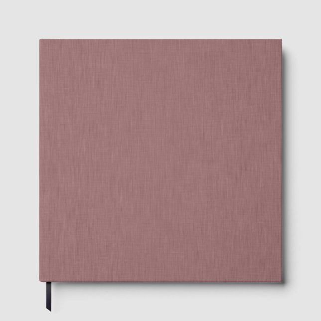 Calm & simple pink  textured background  guest book (Front)